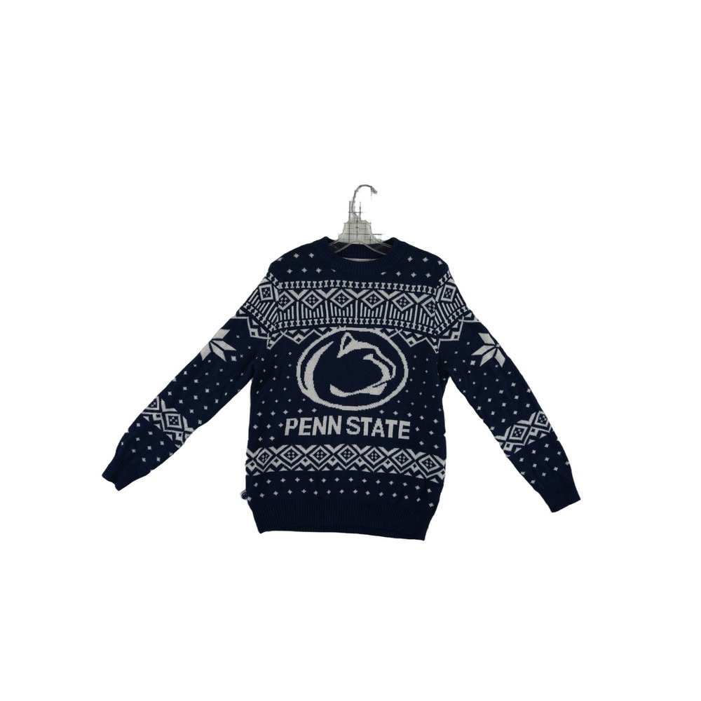 Campus Specialties Penn‎ State Sweater Men's Size Medium Navy 
Blue Fair Isle